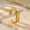 201 Stainless Steel Cuff Rings for Women FS-WG26F46-07-1