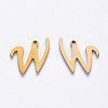 PVD Vacuum Plating 201 Stainless Steel Charms STAS-R105-W-G-1