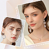 160Pcs 8 Style Alloy Crystal Rhinestone Stud Earring Finding ALRI-SP0001-02-5