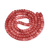 Ombre Effect Dyed Glass Beads Strands GLAA-Q106-05B-A08-2