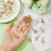 18Pcs 3 Styles Alloy with Rhinestone Pendants RB-DC0001-04-3