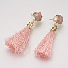 Tassel Dangle Stud Earrings EJEW-I212-A-G-2