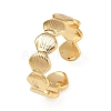 Brass Adjustable Cuff Rings for Women RJEW-B132-01A-G-4