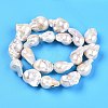 Natural Baroque Pearl Keshi Pearl Beads Strands PEAR-S019-05D-3