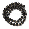 Natural Shungite Beads Strands GG-CBAC972-A14-01-5