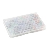 90Pcs 7 Colors Two Tone Transparency Glass Pendant GLAA-FS0002-72-7