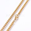 304 Stainless Steel Box Chain Necklaces NJEW-F227-09G-03-2