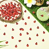 100Pcs 2 Styles Ladybug Resin Cabochons MRMJ-YW0001-079-4
