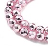 Electroplated Synthetic Non-magnetic Hematite Beads Strands G-B132-B01-01-4