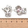 Rack Plating Alloy Rhinestone Pendants PALLOY-P303-09P-3