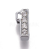 Alloy Rhinestone Slide Charms PALLOY-WH0065-28A-1