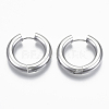 Brass Huggie Hoop Earrings X-KK-R136-061P-NF-1