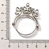 Alloy Open Back Bezel Pendants PALLOY-I223-02P-3