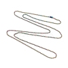 Ion Plating(IP) 304 Stainless Steel Ball Chain Necklaces NJEW-L149-B01-M-2