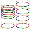5Pcs 5 Color Braided Nylon Thread Cord Bracelets Set BJEW-SW00049-05-1