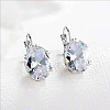 Oval Alloy Rhinestone Leverback Earrings FS-WG5DBAA-04-1