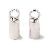 925 Sterling Silver Cord Ends STER-F032-09S-1.5mm-01-1