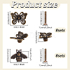 16 Sets 2 Styles Tibetan Style Alloy Drawer Cabinet Door Holder AJEW-GA0010-55-2
