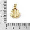 Brass Micro Pave Cubic Zirconia Pendants KK-H529-55A-G-3