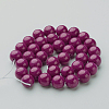 Natural Mashan Jade Round Beads Strands G-D263-10mm-XS12-4