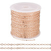 Brass Coated Iron Flat Cable Chains CH-TAC0007-01RG-1