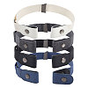 CHGCRAFT 4Pcs 4 Colors Polyester No Buckle Invisible Elastic Stretch Belt AJEW-CA0004-18-1