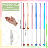 6Pcs 6 Colors 201 Stainless Steel Beadable Crochet Hooks FIND-FG0004-78-2