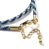 Polyester Cord Braided Necklace Makings LS-MAK-L043-03G-17-3