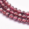 Natural Garnet Beads Strands LS-G-O166-13C-3mm-3