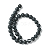 Dyed & Heated Natural Black Agate Beads Strands LS-G-P088-14-6mm-3