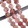 Natural Strawberry Quartz Beads Strands G-N368-01A-13-1