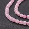Natural Rose Quartz Beads Strands G-G099-F6mm-15-3