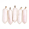 Natural Rose Quartz Big Pendants G-S344-15D-1