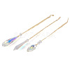 3Pcs 3 Styles Glass Suncatchers for Outdoor Garden Hanging Decoration HJEW-TADJ0001-04-1