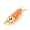 Brass with Enamel Big Pendants KK-CBA2F11-05G-03-2