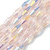 Transparent Electroplate Glass Beads X1-GLAA-K064-05A-AB02-1