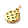 304 Stainless Steel Rhinestone Pendants STAS-R159-54G-03-2