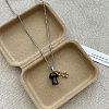 304 Stainless Steel & Natural Tiger Eye Beads Pendant Long Necklaces WGA14F7-03-1