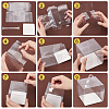 Foldable Transparent Plastic Single Cake Gift Packing Box CON-WH0084-42C-4