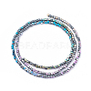 Electroplated Non-magnetic Synthetic Hematite Beads Strands G-L562-04B-3