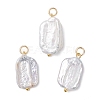 Natural Baroque Pearl Keshi Pearl Pendants PALLOY-JF04628-01-1