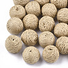 Handmade Woven Beads WOVE-T006-148B-1