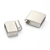 304 Stainless Steel Magnetic Clasps with Glue-in Ends STAS-B017-03P-3