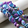 Dyed Natural Magnesite Beads Strands G-L617-A01-02-1