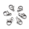 Tarnish Resistant Polished 316 Surgical Stainless Steel Lobster Claw Clasps STAS-R072-11A-6