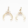 Brass Ice Pick Pinch Bails for Pendant Making KK-P150-16-3
