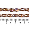 Transparent Electroplate Glass Beads Strands EGLA-N013-T6mm-B16-4