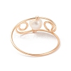 Natural Pearl Finger Ring RJEW-JR00523-4