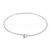 Textured Simple Thin Bangle for Girl Women BJEW-N013-005-1