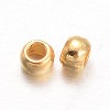 Rondelle Brass Crimp Beads X-KK-L134-33G-1